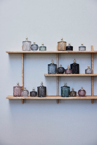 Miya krukke H11 cm. lysegrå