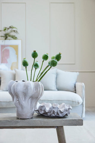 Bratsjbolle sand keramikk H10 cm