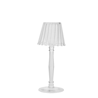 Asteria telysholder H23 cm. Gjennomsiktig glass