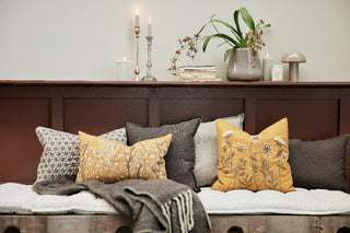 Efina putetrekk 50x50 cm. brun 100 % lin