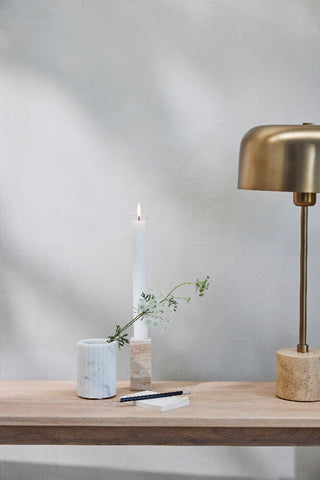 Sofillia bordlampe 98x25 cm. guld marmor