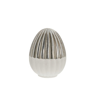 Evienne egg H13 cm. hvit