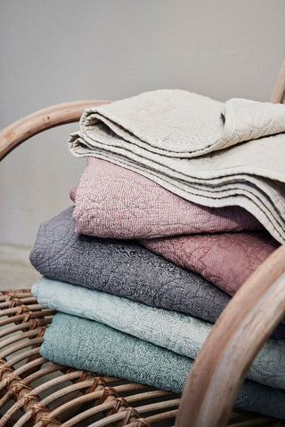 Isabelle plaid lys rosa 170x130