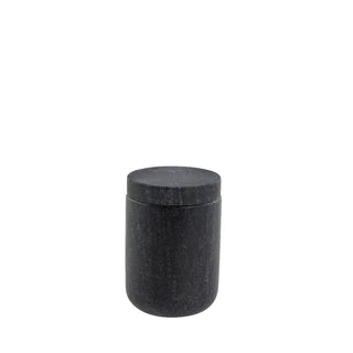 Ellia jar 6x6 cm. black marble