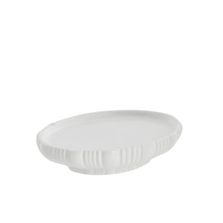 Lily såpeholder hvit keramikk H3 cm