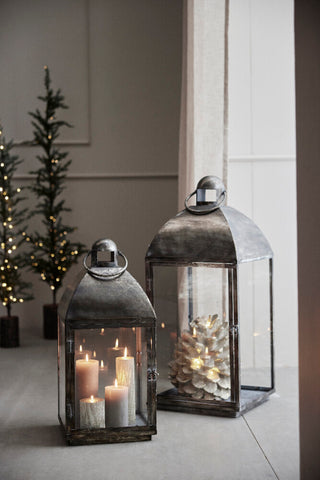 Misella Lanternesett H60,5 cm. antikk sølvjern