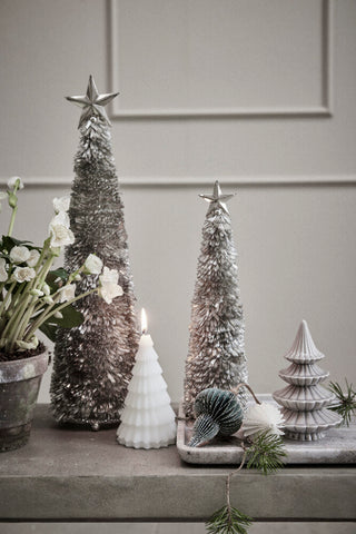 Elina fat 25x25 cm. mørk sandmarmor