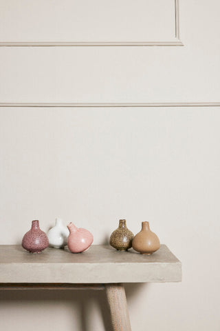 Helene vase lyserød keramik H9 cm