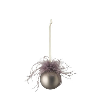 Noria ball juletrepynt H9 cm. lysebrun