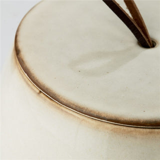 Amera jar H7.5 cm. beige