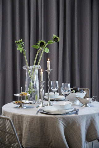 Philine bordmatte 31x31 cm. sølvfarget