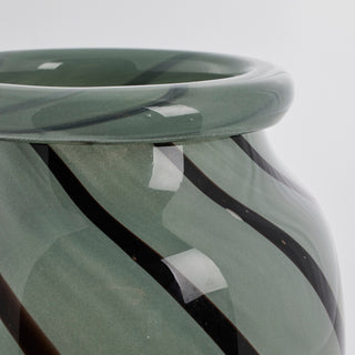 Marena glassvase 20 cm. grønn