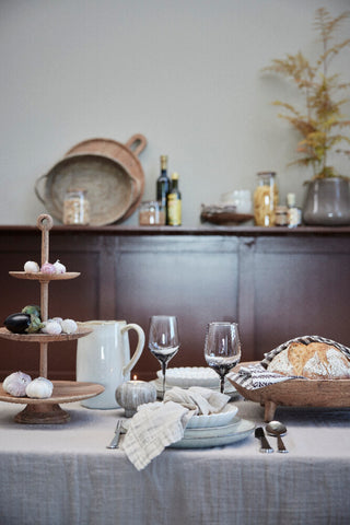 Merle tallerken Ø39 cm. naturlig akasietre