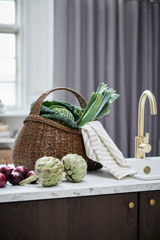 Estrille 2 stk. kjøkkenhåndklær 70x50 cm. sandfarget 100 % bomull