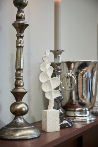 Misella lys H42,5 cm. antikk sølvjern