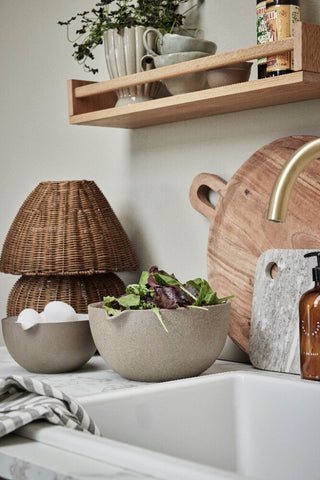 Milla krus sand keramikk H9 cm