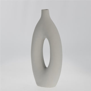 Catia dekorativ vase H33 cm. sølvgrå