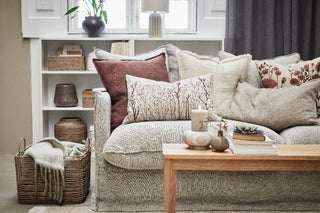 Emiline putetrekk 50x50 cm. sand 100 % bomull