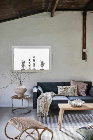 Ruth brodert putetrekk med blomster 60x40
