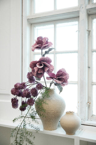 Hesille vase H32 cm. ekte keramikk