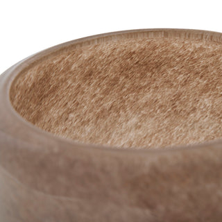 Josefine vase H30 cm. taupe glass