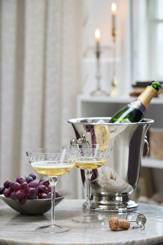 Dauphine champagneskål 33 cl. gjennomsiktig