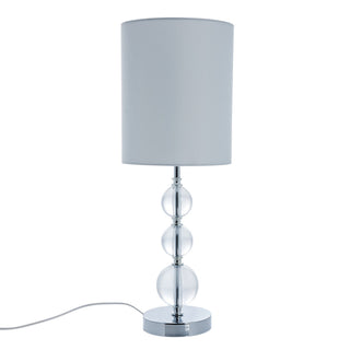 Sille bordlampe H55 cm. sølv