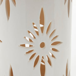 Hilde lykt hvit keramikk H39 cm